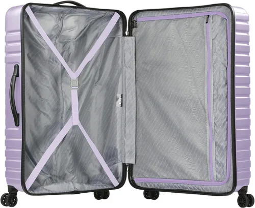 Miniatura 7 de U.S. Traveler Boren - Maleta de viaje de policarbonato resistente con 8 ruedas giratorias, asa de aluminio