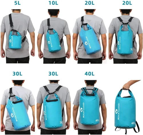Miniatura 3 de Rock Cloud - Bolsa seca impermeable de 1.32 galones, para kayak, rafting, navegación, playa, surf, natación, canoa, campamento, senderismo, pesca