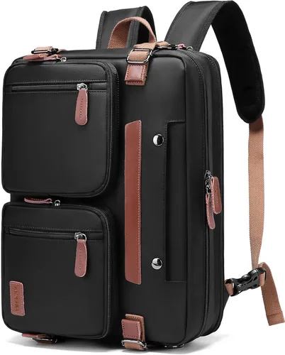 MOLNIA Mochila para laptop de 15.6 pulgadas para hombres y mujeres, maletines 3 en 1 para hombres, bolsa de mensajero, bolsa para computadora