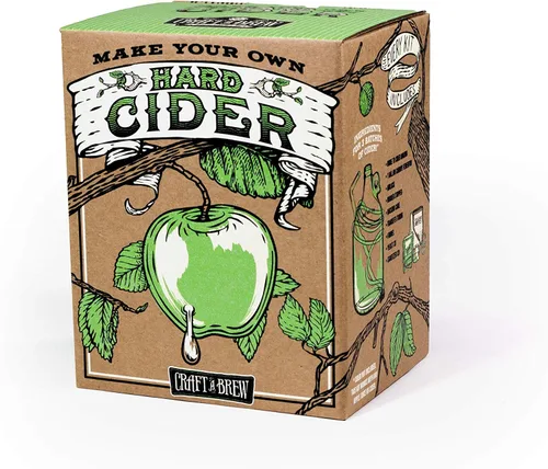 Craft A Brew - Kit de sidra dura - Kit de elaboración de cerveza - Fabrica tu propia cerveza artesanal - Equipo completo y suministros - Kit de