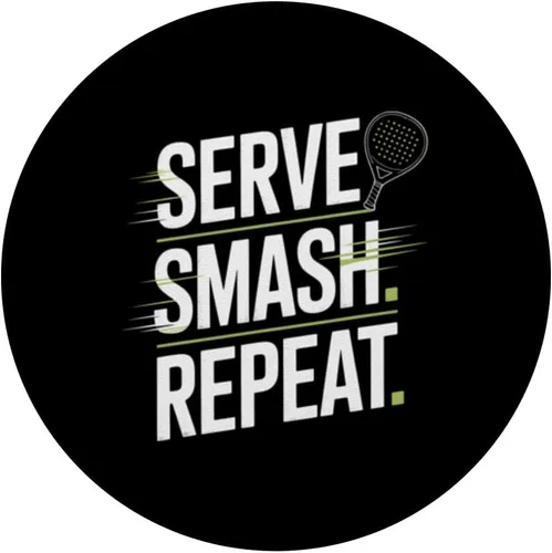 Miniatura 3 de Serve Smash Repeat Padel Player Racket Court PopSockets Adhesive PopGrip