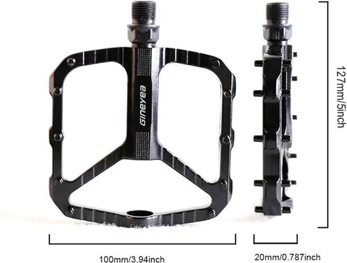 Miniatura 4 de Pedales de bicicleta MTB, pedales de bicicleta de carretera, aleación de aluminio, ligera, pedales de bicicleta de montaña para urbana MTB 9/16