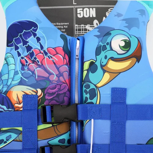 Miniatura 4 de PAETAE Chaleco de natación de neopreno para niños, chaqueta de natación para niños pequeños, flotadores, ayuda a la natación para niños y niñas de 1