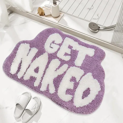 Miniatura 9 de Alfombra de baño Get Naked, bonita alfombra de baño para baño, tapete antideslizante para suelo de ducha, tapete ultra suave, divertida decoración
