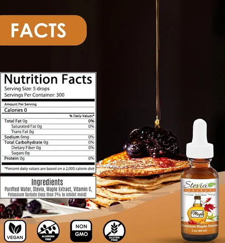 Miniatura 5 de Stevia Drops Butterscotch, Irish Cream, & Maple Stevia Select Keto Coffee Sugar-Free Stevia Flavors Bundle (3) Pack