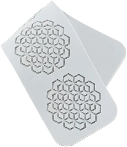 Miniatura 6 de TUKE Moldes de silicona con hojas 3D, para pastel de flores, fondant, hojas de abeja, moldes de pastelería, estampado de rosas, molde de encaje
