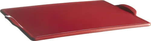 Miniatura 2 de Emile Henry Parrilla rectangular para pizza/horno de piedra, 19.6 x 14.0 pulgadas, borgoña