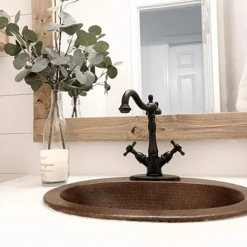 Miniatura 6 de Kingston Brass KS1435BEX Essex Grifo de baño de dos manijas con placa emergente y cubierta de latón, bronce aceitado