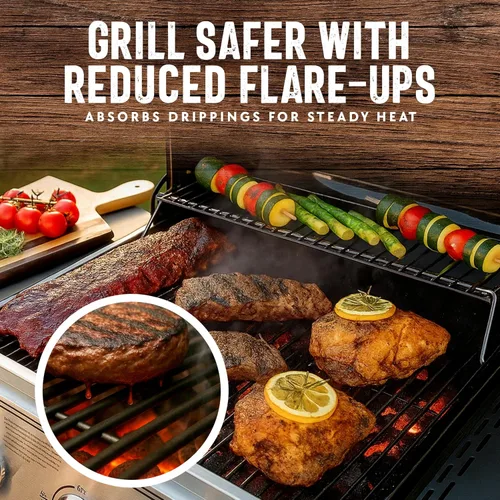 Miniatura 3 de FryOilSaver Co. - Rocas de lava volcánica natural de 7 libras para fogatas de gas y parrilla, piedras para chimeneas de propano en interiores