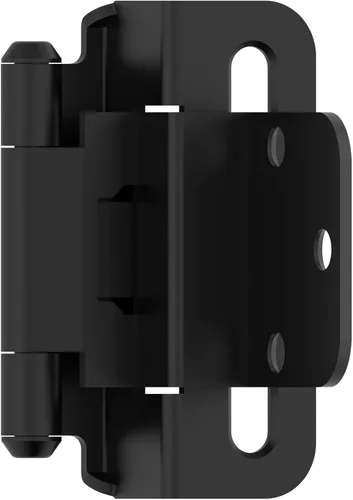 Miniatura 11 de Amerock BPR7540BB Bisagra de gabinete 1/2 pulg (13 mm) superpuesta de cierre automático de envoltura completa de latón pulido para puerta
