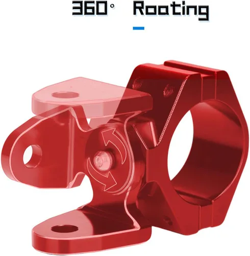 Miniatura 5 de Soporte de montaje UTV con rotación de 360° para bandera/luz de látigo LED, antena para barra antivuelco de 1.75 a 2 pulgadas, compatible con todos