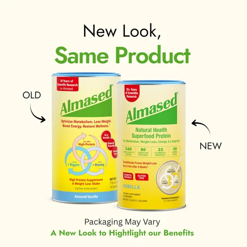Miniatura 2 de Almased Proteína en Polvo para Bajar de Peso Kit para Hombres y Mujeres, Batido Natural de Reemplazo de Comida para Bajar de Peso, Suplemento, 24