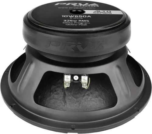 Miniatura 4 de PRV AUDIO Altavoz woofer de 10 pulgadas 10W650A, potencia de programa de 650 vatios, 8 ohmios, bobina de voz de 2.5 inc, altavoz de altavoz de audio