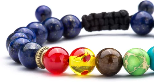 Miniatura 7 de Hamoery Pulsera de chakra con cuentas de roca de lava de 0.315 in para hombre y mujer, cuerda trenzada de piedra natural, pulsera de yoga