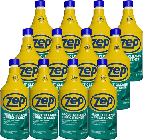 Miniatura 10 de Zep Limpiador y abrillantador de lechada – 32 onzas (1 botella) – ZU104632 – Fórmula de limpieza profunda elimina las manchas viejas de la lechada