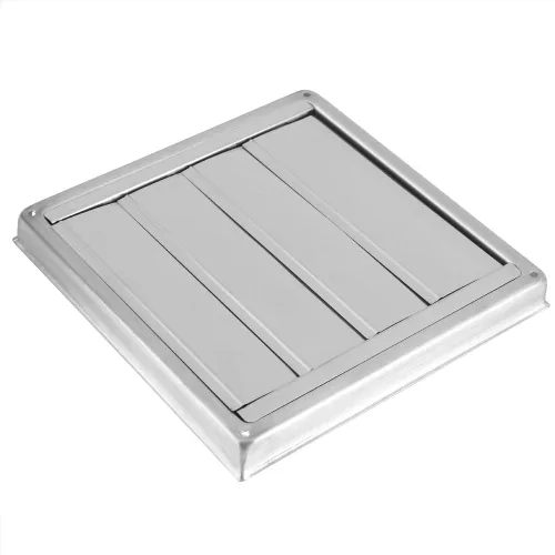 Miniatura 9 de Yosoo Rejilla de ventilación de aire de pared, acero inoxidable cuadrado secadora extractor extractor salida de ventilador plata para un máximo