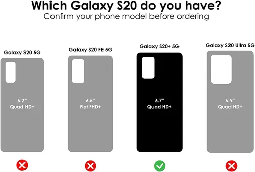 Miniatura 2 de OtterBox Defender Series - Funda para Samsung Galaxy S20+ (solamente), clip de funda incluida, protección de defensa microbiana, embalaje no Gone