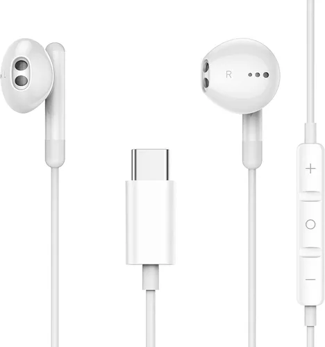 Miniatura 9 de Auriculares USB C para iPhone 17 16 15 Pro Max Plus iPad Pro USB C Auriculares con micrófono Control de volumen USB C Auriculares con cable USB Tipo