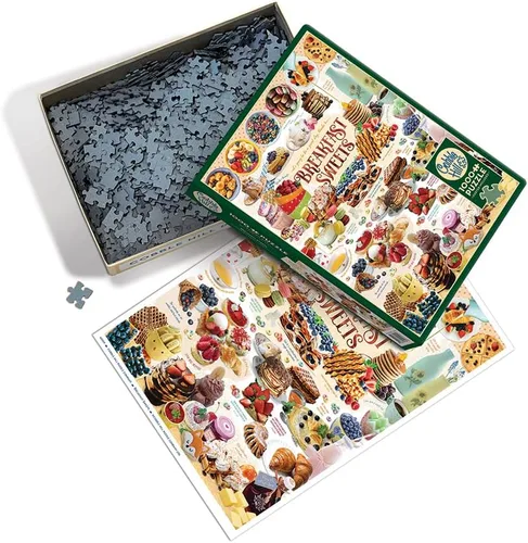 Miniatura 2 de Cobble Hill - Rompecabezas de 1000 piezas, dulces de desayuno, póster de muestra incluido