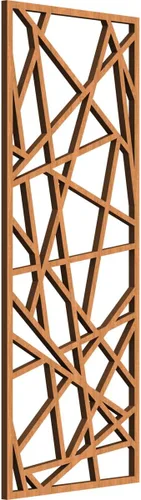 Miniatura 87 de Conway Paneles de pared decorativos de madera con calado, 9 3/8 pulgadas de ancho x 24 3/8 pulgadas de alto x 1/4 de alto, aliso