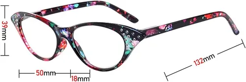 Miniatura 6 de Paquete de 4 lentes de lectura, diseño de moda vintage con diamantes de imitación de ojo