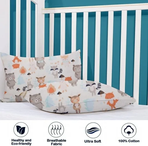 Miniatura 4 de Funda de almohada de viaje para niños, 2 paquetes de fundas de almohada 100% algodón para niños pequeños para ropa de cama, funda de almohada de 14