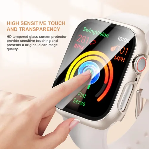 Miniatura 2 de Paquete de 16 fundas rígidas de PC para Apple Watch de 38 mm Series 3 2 con protector de pantalla de vidrio templado, cubierta protectora