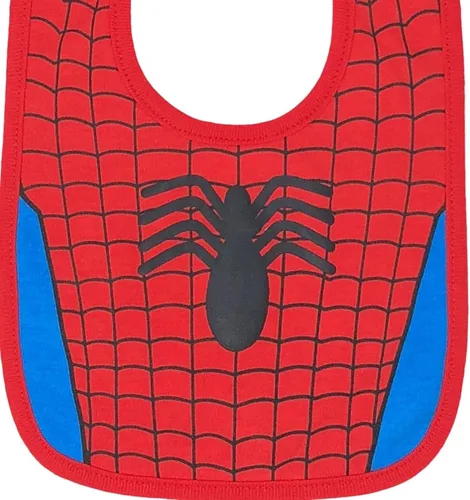 Miniatura 5 de Marvel Avengers Hulk Spider Man Thor Iron Man Capitán América, paquete de 6 baberos, talla única