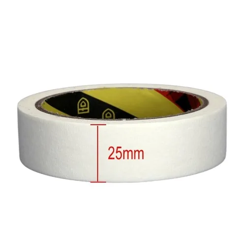 Miniatura 10 de Washi Cinta adhesiva blanca de alta temperatura, un solo lado, desgarrable, grabable, decorativa para officina, Coche, pintura al óleo, boceto