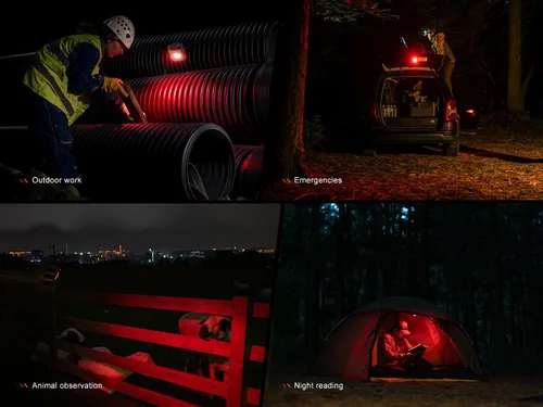 Miniatura 8 de Fenix CL27R Linterna de camping, 1600 lúmenes, recargable por USB-C, resistente al agua, portátil con LEDs blancos y rojos y organizador Lumentac