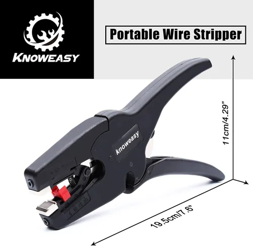 Miniatura 6 de Knoweasy Pelacables y cortador automático, herramienta de pelado de cables resistente 2 en 1 y herramienta pelacables para reparación electrónica