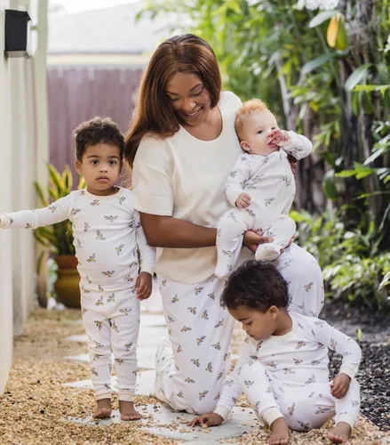 Miniatura 3 de Burt's Bees Baby Pijamas a juego para mamá para bebé niña