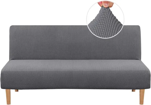 Miniatura 21 de H.VERSAILTEX - Funda elástica para sofá o cama, licra de alto elastano, lavable a máquina, tela Jacquard para sofá, futón Chocolate
