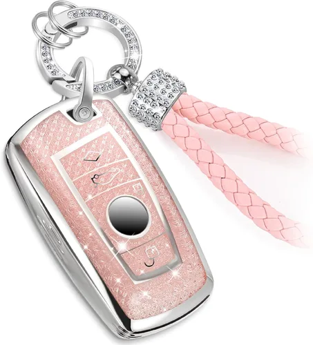 Miniatura 86 de Funda para llavero GMC con llavero de cuerda trenzada de metal antipérdida, exquisita funda suave para Tahoe Acadia Terrain Yukon Yukon XL Silverado