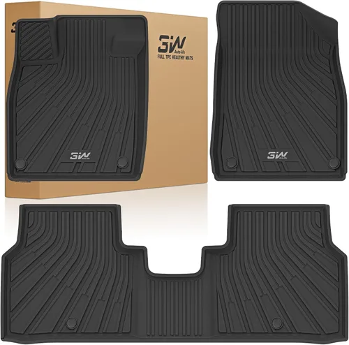 Miniatura 19 de 3W Alfombrillas de piso y forro de carga compatibles con Mazda CX-50 2023 2024 2025 (no para híbrido), forros TPE para todo clima, juego completo