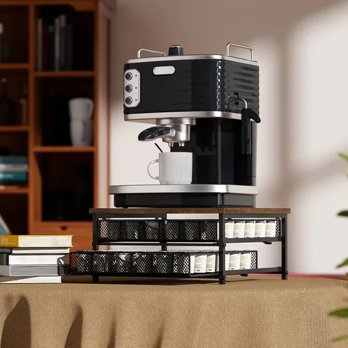 Miniatura 4 de Soporte para Cápsulas de Café para Encimera, Cajón para Cápsulas de Café para Soporte de Almacenamiento de Tazas K, Organizador de Almacenamiento
