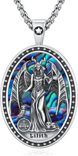 Miniatura 18 de Joyería Mágica para Mujeres y Hombres Nudo de Bruja Plata 925 Original Collar de Nudo de Bruja Tetragrammaton Hecate Collar Lilith Collar Pentagrama