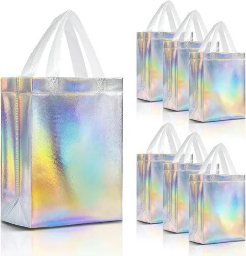 Miniatura 61 de Nush Nush - Bolsas de regalo reutilizables azul aguamarina a granel (azul aguamarina - Tamaño mediano - Juego de 30)