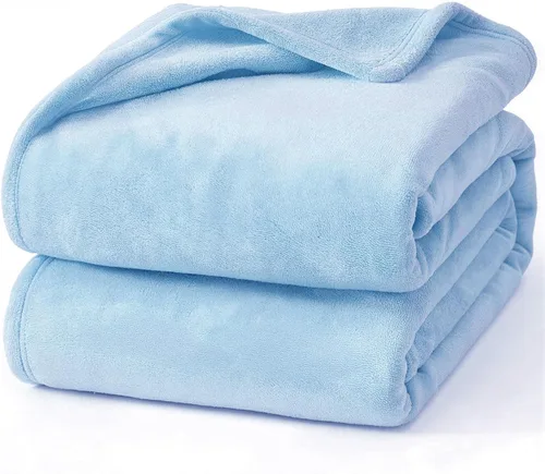 Miniatura 37 de Hansleep Manta de forro polar para sofá beige, súper suave manta de franela esponjosa y acogedora para todas las estaciones, beige, manta de 50x60