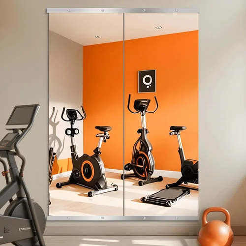 Miniatura 16 de TRAHOME - Espejo arqueado de longitud completa, de 56 x 15 pulgadas, espejo de cuerpo completo para colocar de pie en la pared, con marco de Dorado