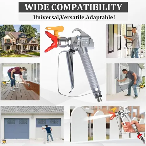 Miniatura 6 de Pistola de pintura sin aire de alta presión 3600PSI con puntas de boquilla 311 315 517, para pulverizadores sin aire Graco Titan (JW-122523)