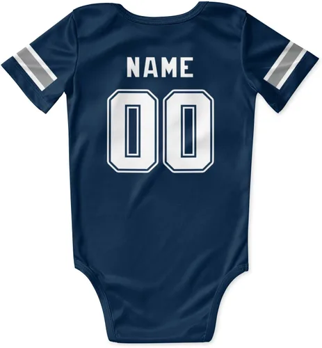 Miniatura 3 de OAOANS Baby Clothes Personalized Newborn Infant Apparel Baby Clothing Custom Name Number Sports 0-24 Months Boy Girl Gifts