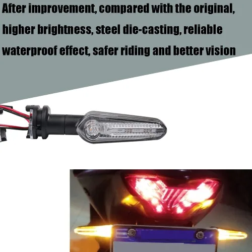 Miniatura 3 de Indicadores de Señal de Giro LED Super Brillantes de Adaptación 12V para Motocicleta Delantero o Trasero para MT07 MT 03 125 MT03 MT09 MT25 Tracer