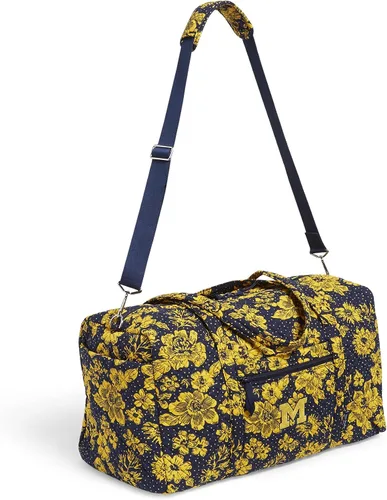 Miniatura 3 de Vera Bradley Women's Cotton Collegiate Large Travel Duffle Bag (Multiple Teams Available)