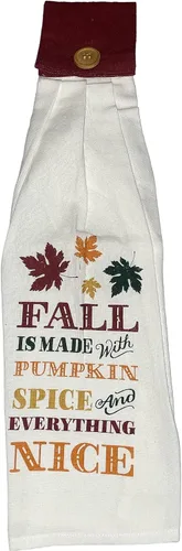 Miniatura 3 de Juego de 4, toallas de cocina 100% algodón para Halloween y otoño, con lazo para Halloween, Día de Acción de Gracias, calabaza y otoño, hecho