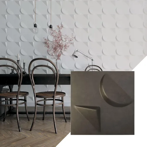 Miniatura 8 de Ekena Millwork WP12X12APWH 11 7/8 pulgadas de ancho x 11 7/8 pulgadas de alto Apollo EnduraWall Decorativo 3D Panel de pared cubre 0.98 pies