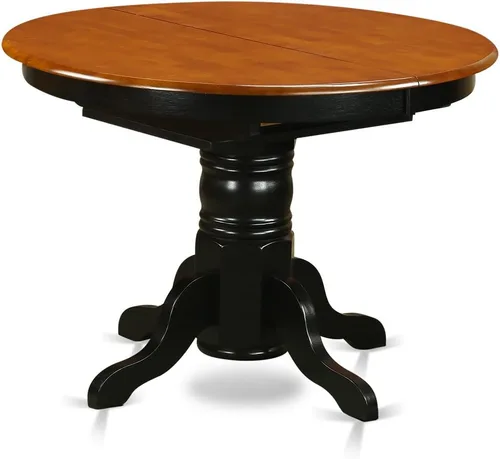 Miniatura 5 de East West Furniture KENL5-BLK-LC - Juego de mesa y sillas de cocina de 5 piezas, incluye una mesa de comedor ovalada con hoja de mariposa y 4 sillas