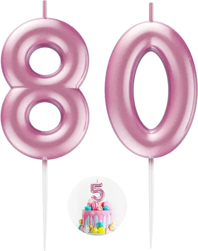Miniatura 83 de Velas número 2 arcoíris con número 3D de feliz cumpleaños para decoración de fiesta de pastel de cumpleaños, suministros de celebración
