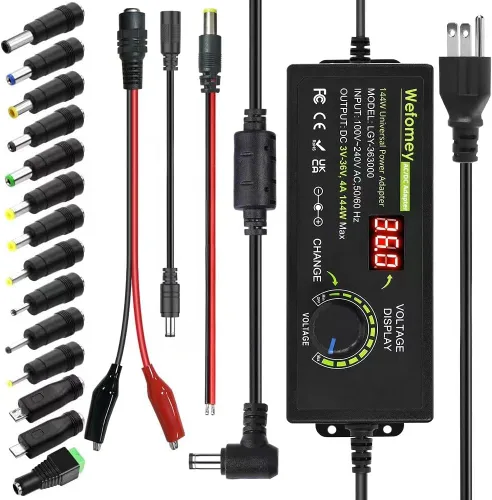 Fuente de alimentación universal 3V ~ 36V 4A 144W variable ajustable 3V 5V 6V 9V 12V 15V 18V 20V 24V 30V 36V conmutación AC/DC adaptador cargador,