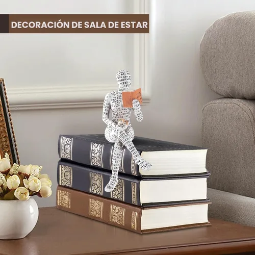 Miniatura 4 de GRAPMKTG Decoración para el Hogar Estatua de Mujer Pensadora Leyendo Escultura Estética Decoración de Habitación Decoración Abstracta Moderna